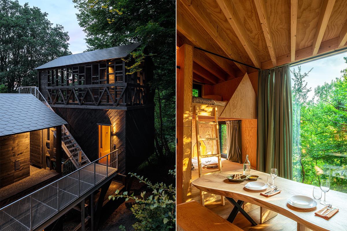 Une cabine dans les bois à La Roche-en-Ardenne