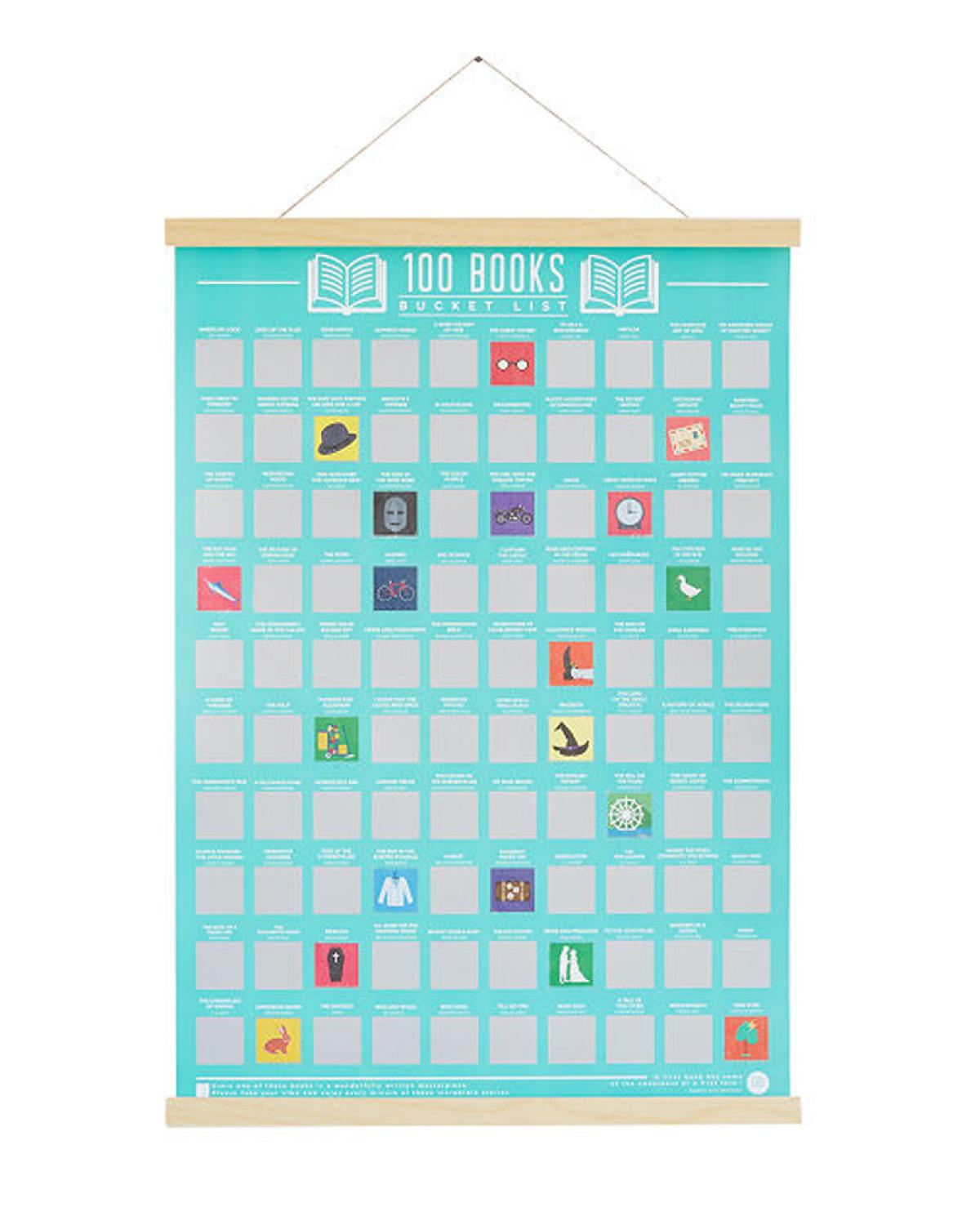 100 livres à lire dans sa vie - poster à gratter