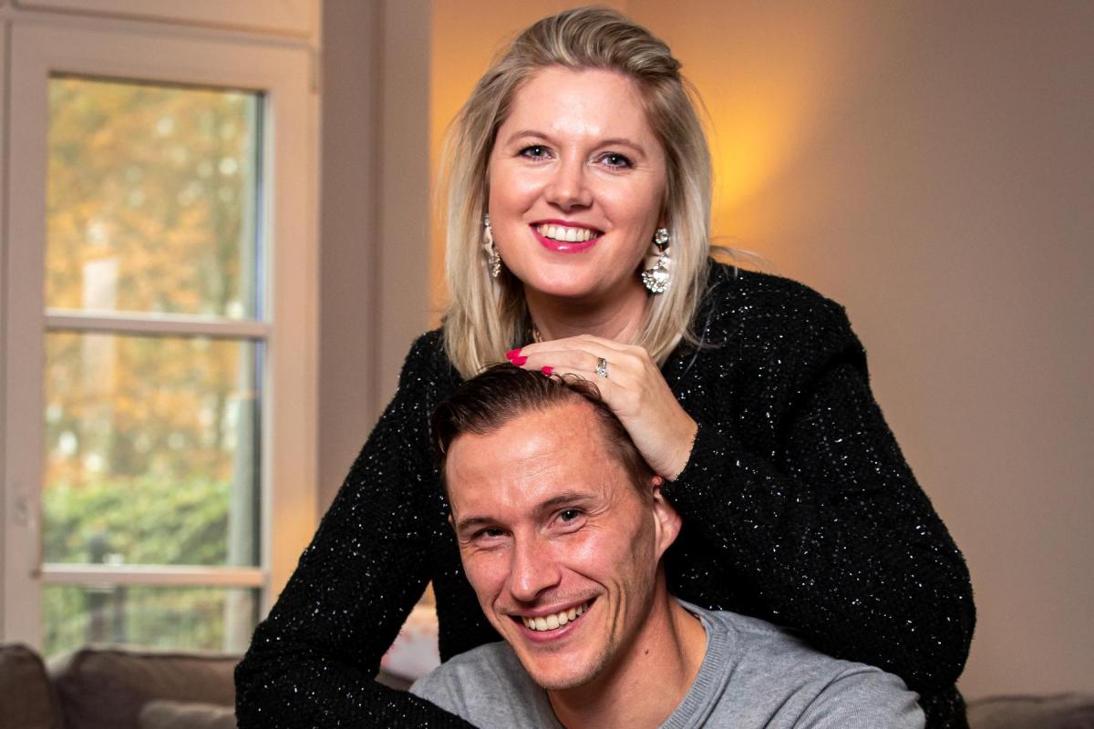 Annelore Boutens en Sammy Bossut: “Of Sammy straks keeperstrainer of postbode wordt, maakt niet uit. Zolang hij maar gelukkig is.” (foto Kurt)©Kurt Desplenter Foto Kurt