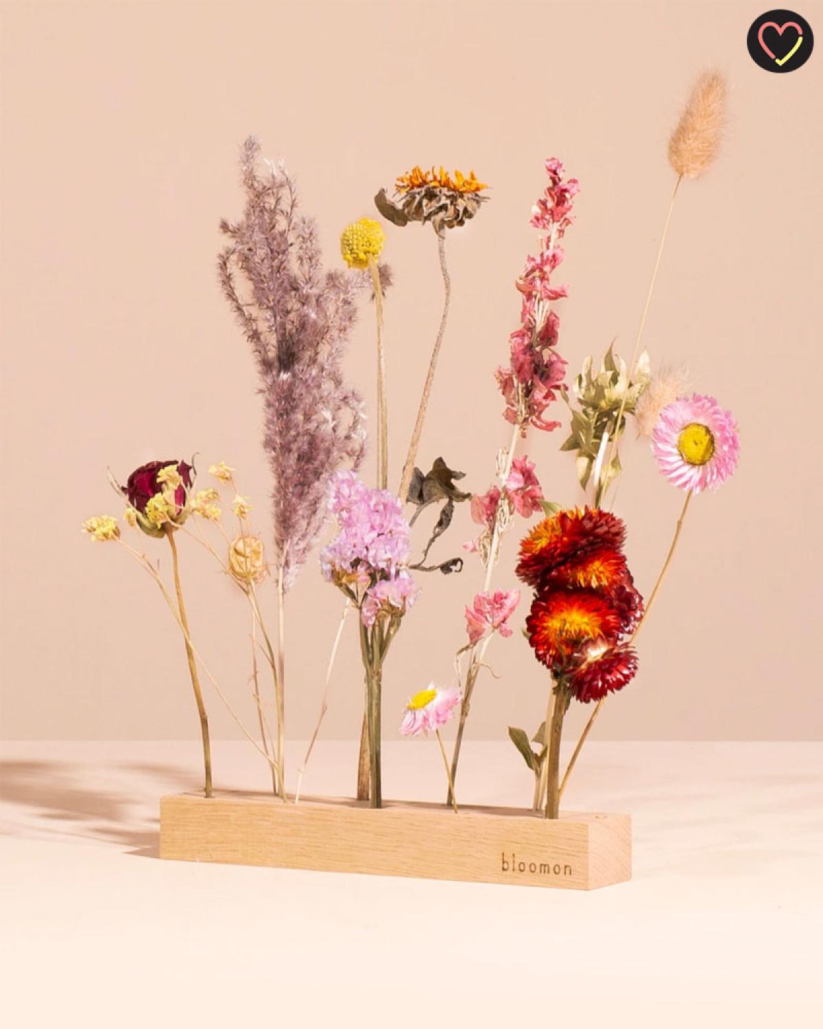 Composition de fleurs séchées chez Bloomon