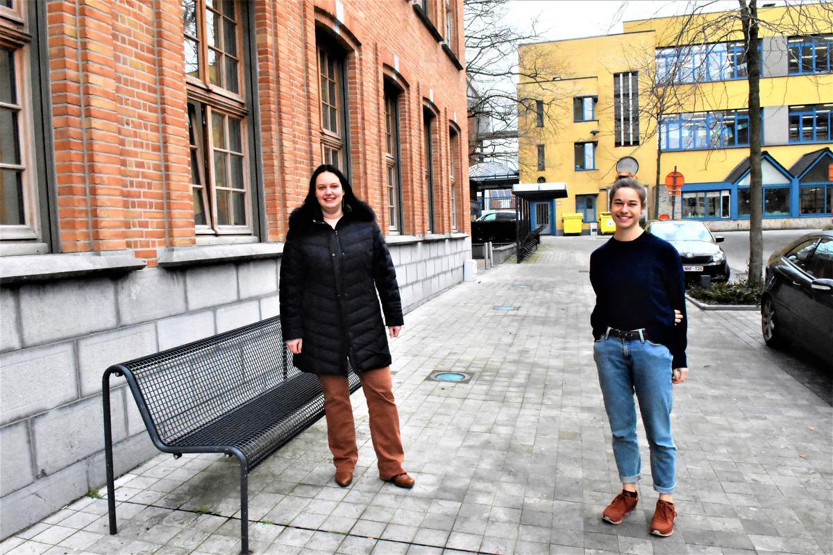 Schepen van Welzijn Lynn Callewaert (links) en Lize Decorte. (foto LOO)©LUDO-OSTIJN