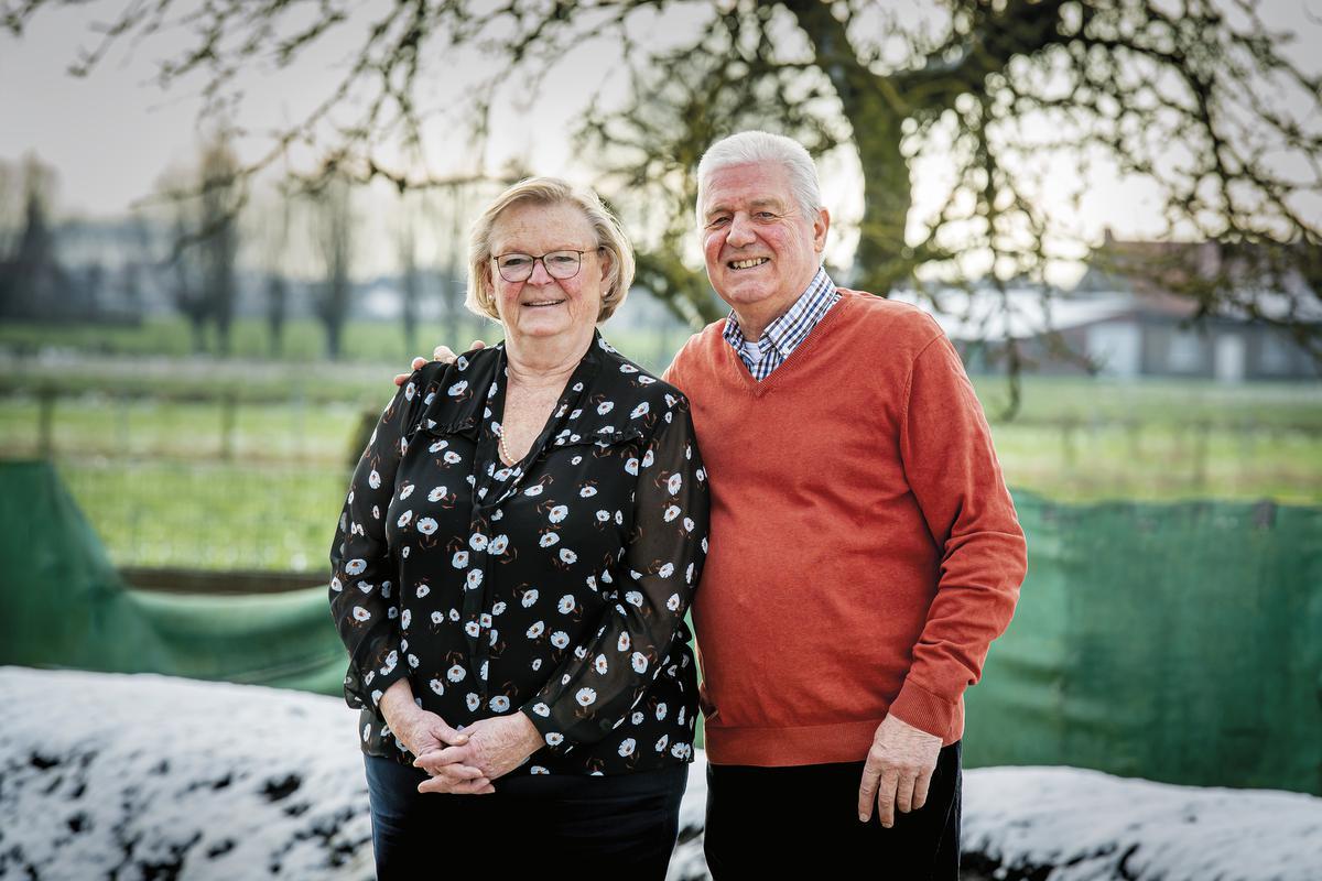 De krak van Staden Luc Grimmonprez samen met zijn vrouw Lucrèce Willemyns.©JOKE COUVREUR Joke Couvreur