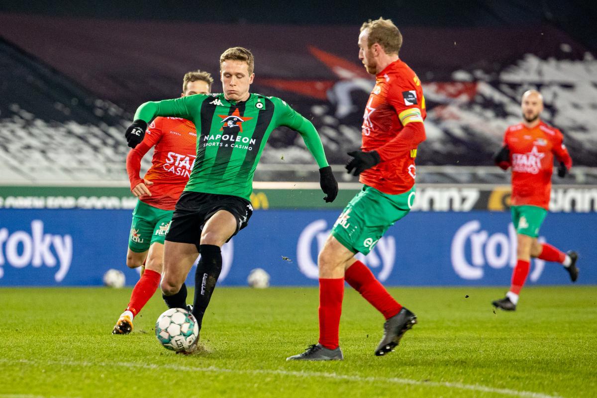 Cercle won met 3-1 van Oostende.©KURT DESPLENTER BELGA