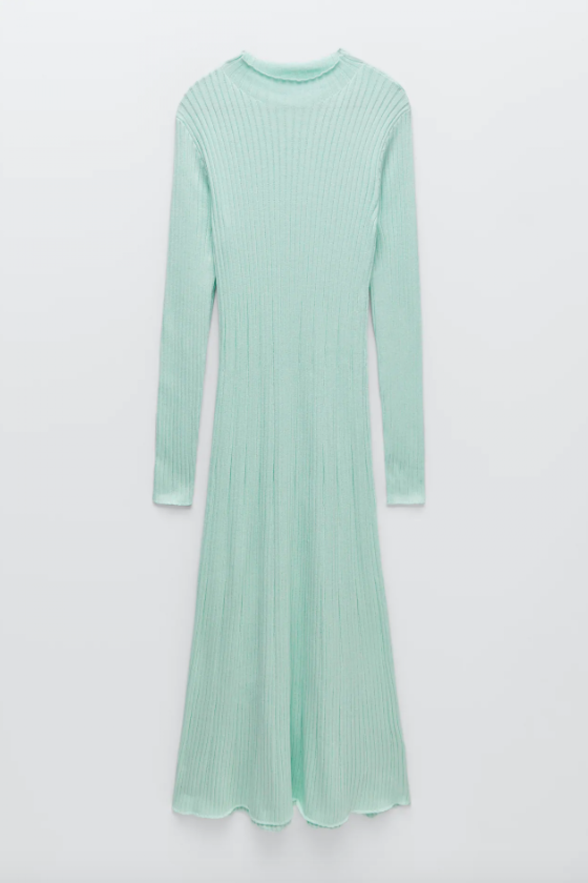 La robe en maille menthe givrée