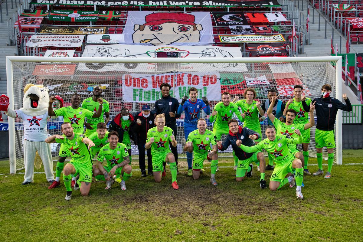 Zulte Waregem was vorige week sinds lang aan het feest in de Leiederby. Maar haalt het ook Play Off 1?©KURT DESPLENTER BELGA