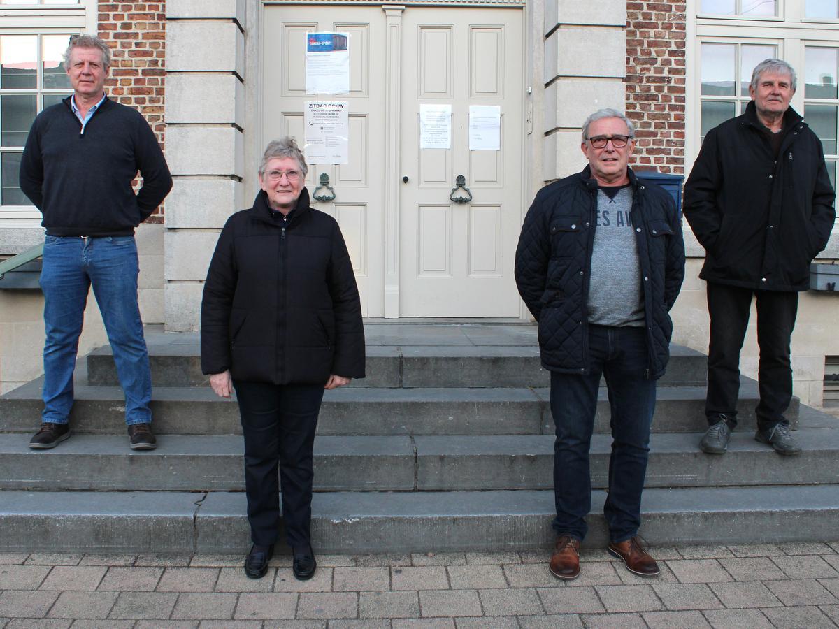 We zien enkele bestuursleden van 't Breugelpalet met van links naar rechts Pol Nuytten, Diana Dupont, Eddy Maes en Andre Desplenter.© WO