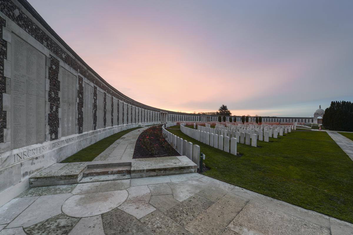 Tyne Cot Cemetery is de grootste Britse militaire begraafplaats op het Europese vasteland.© BELGA