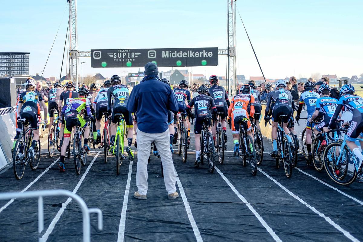 Johan Museeuw en Paul Herygers zijn peter van de Belgische kampioenschappen veldrijden en op de weg in 2022.© Luc Cassiman