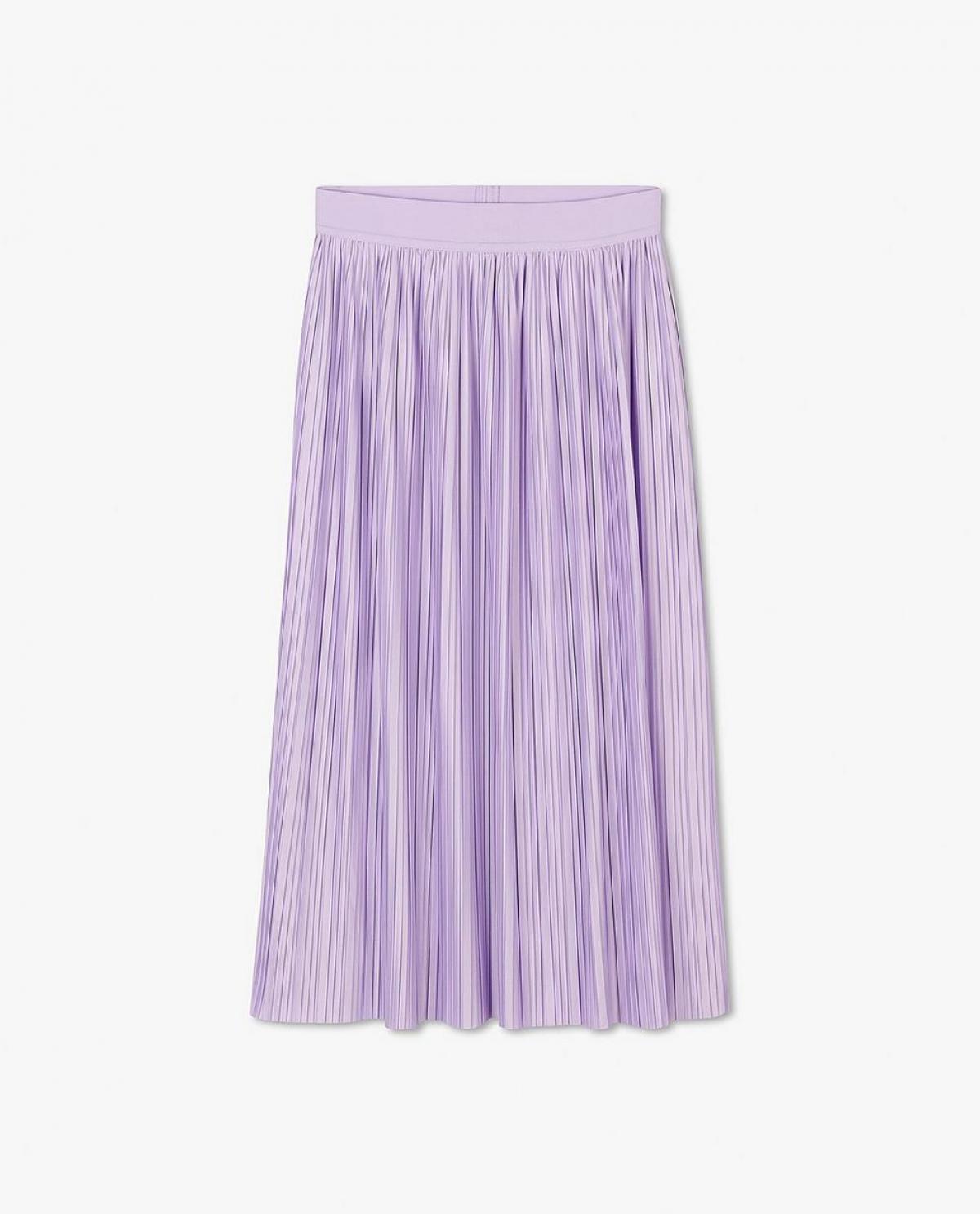 La jupe plissée lilas