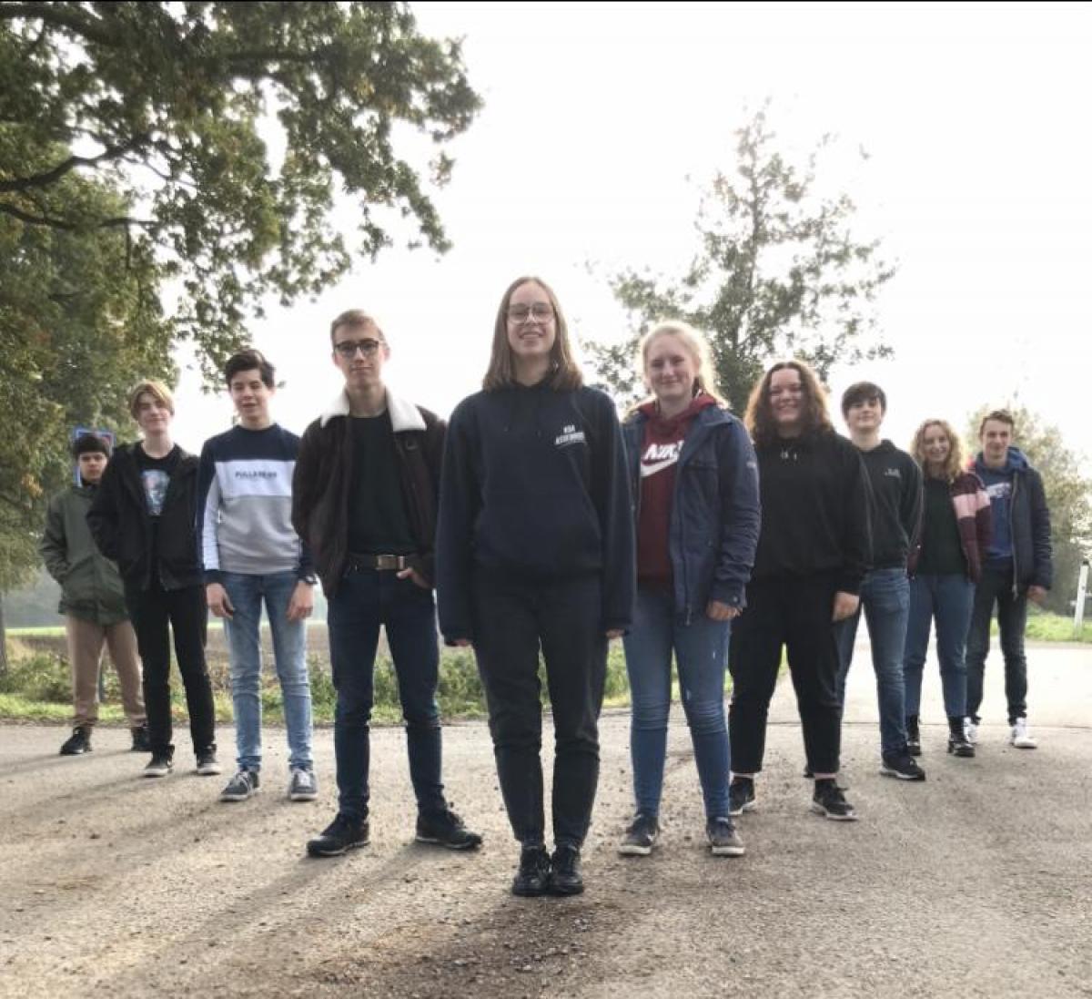 De ondernemende leerlingen van de Land- en Tuinbouwschool in Oedelem.© AVH