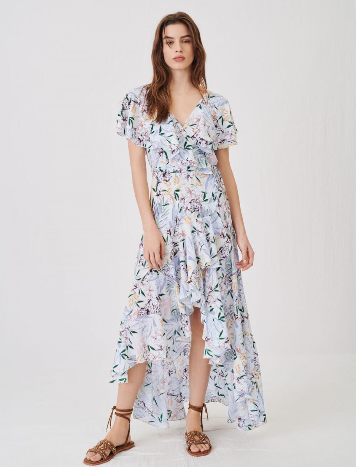 ROBE ASYMETRIQUES EN SATIN