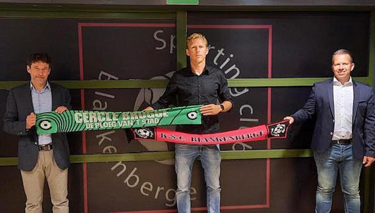 David Carpels (Cercle Brugge), Brian Vandenbussche en Steve Van Hulle (KSC Blankenberge).© GF