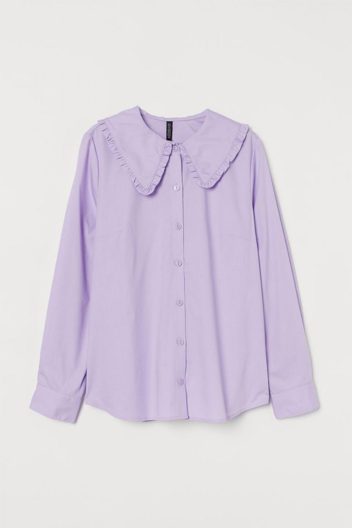 La blouse à col Claudine