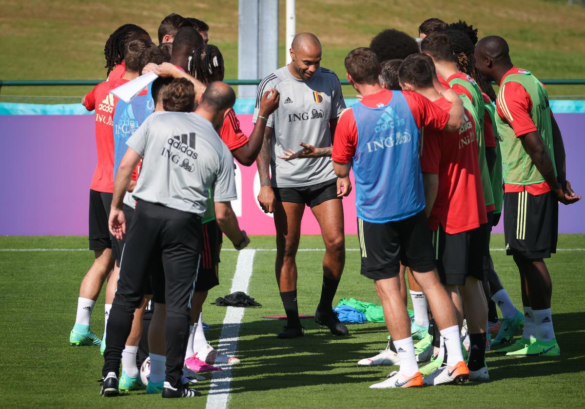 De Rode Duivels op training.© BELGA