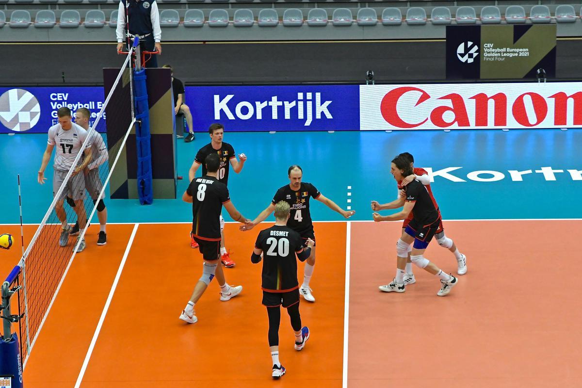 De Belgen hadden zaterdag al naast de hoofdprijs gegrepen na teleurstellend verlies tegen Oekraïne met 3-0.© MPM
