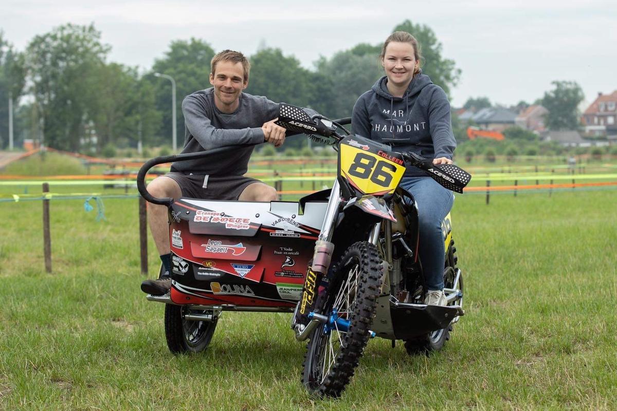 Colleen Van Troys en Simon Dinneweth van Mc De Bangermannen. (foto Guido A.)
