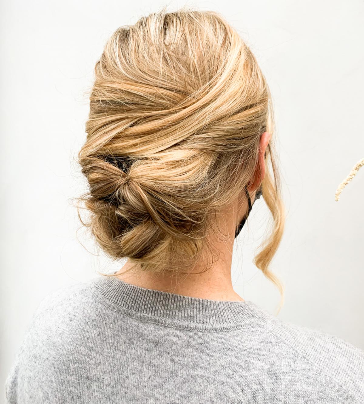 Le chignon tressé