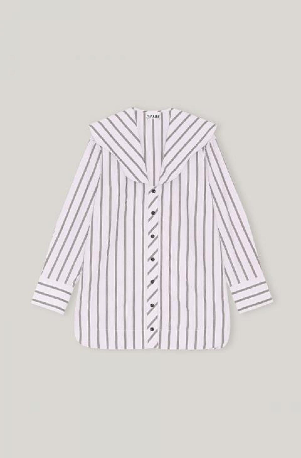 La blouse rayée à col XXL