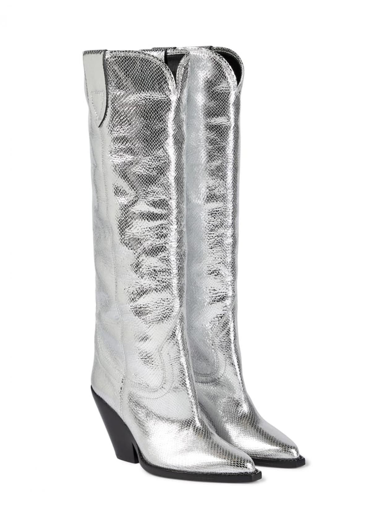 9. Metallic cowboylaarzen