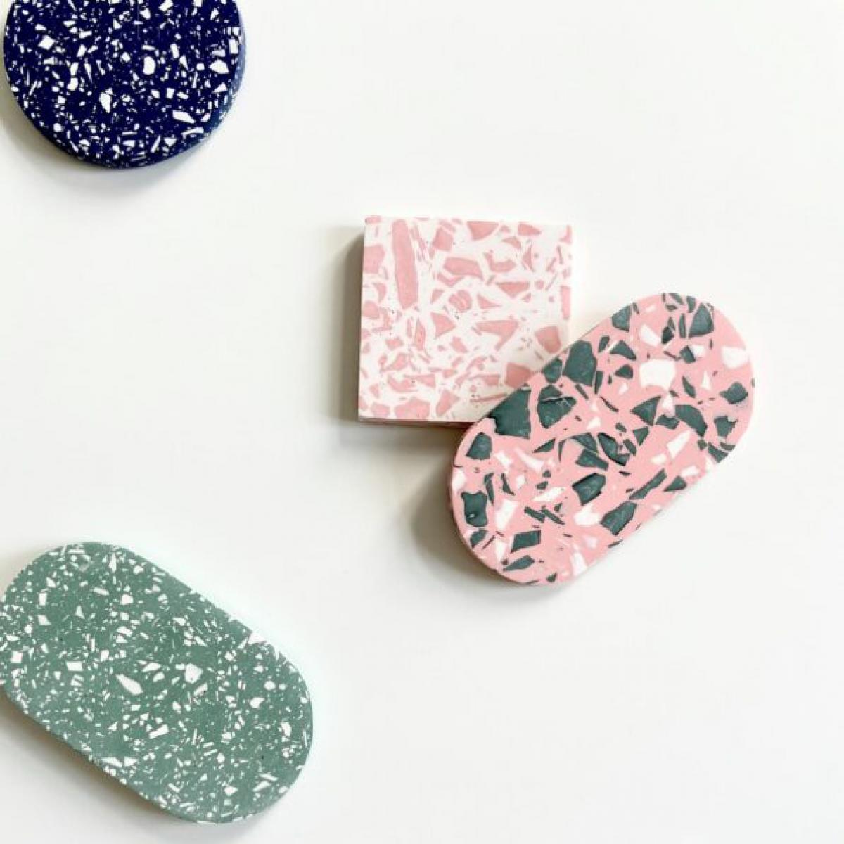 DIY-pakket voor terrazzo onderleggers