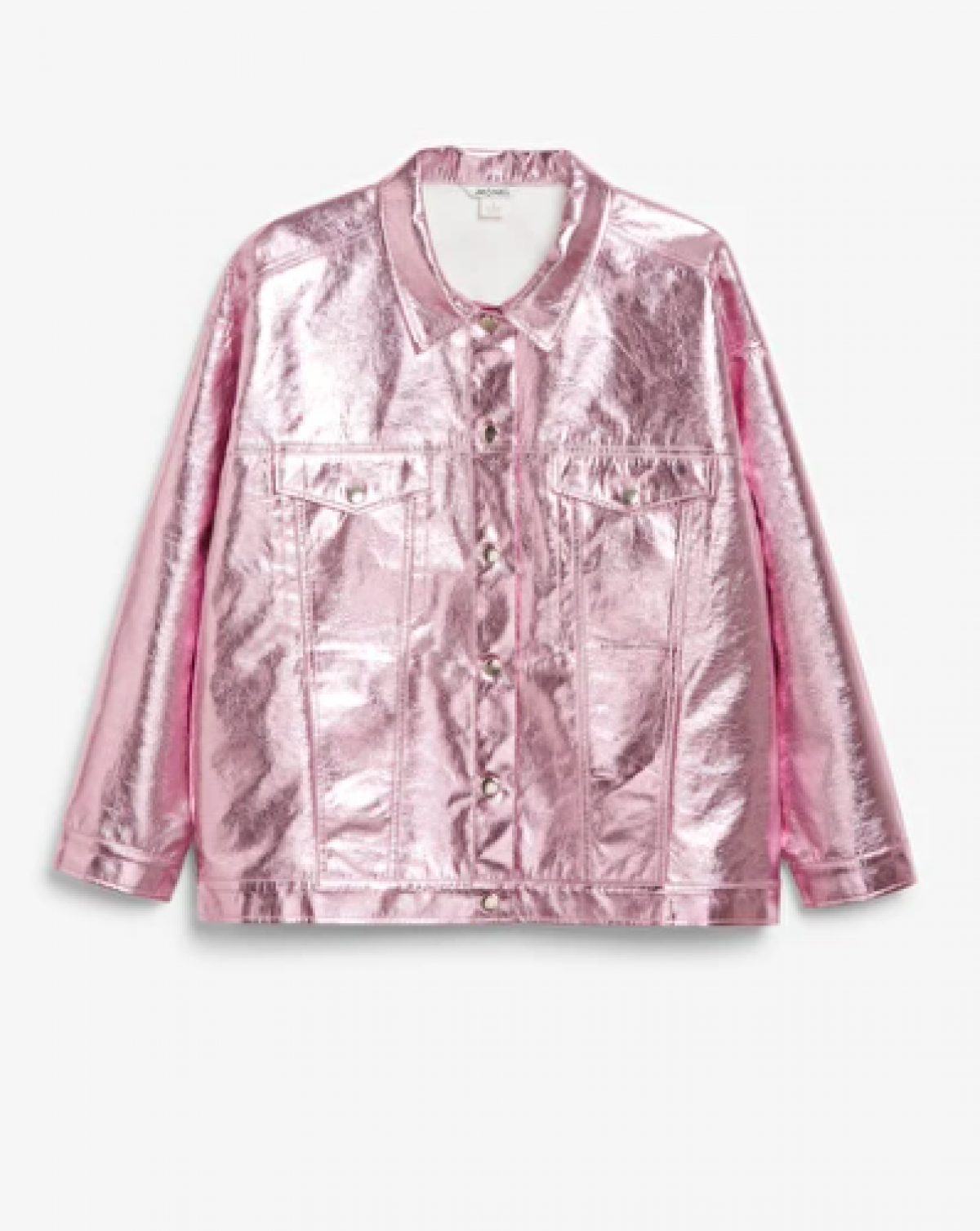Metallic jacket in roze