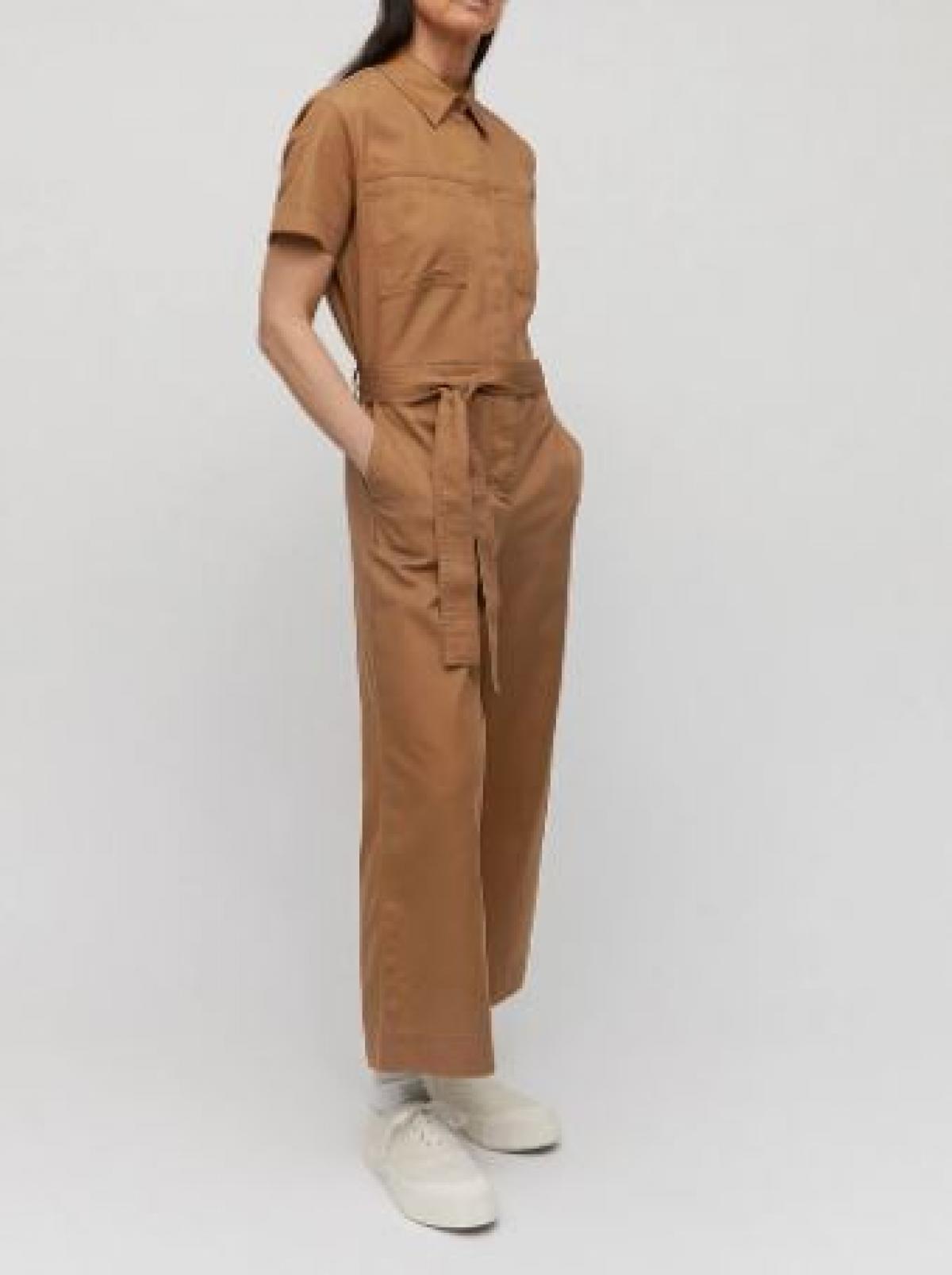 Jumpsuit uit organisch katoen en lyocell