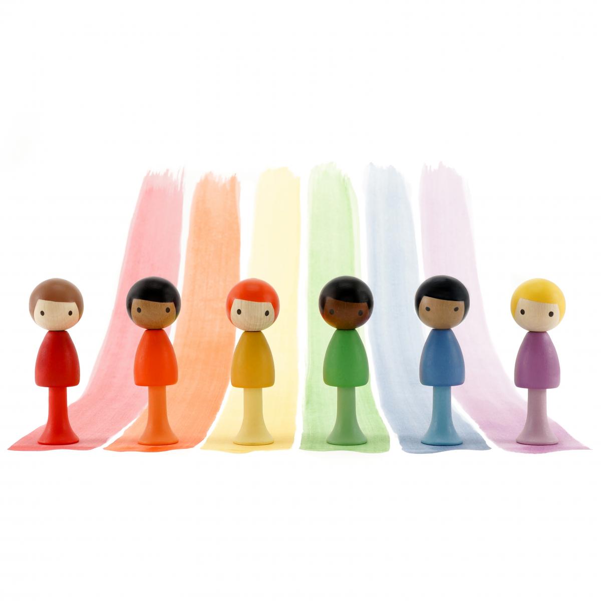 Kleurrijke poppetjes in teken van diversiteit