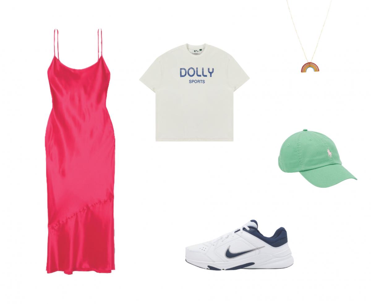 La robe nuisette sportswear, le look 90's