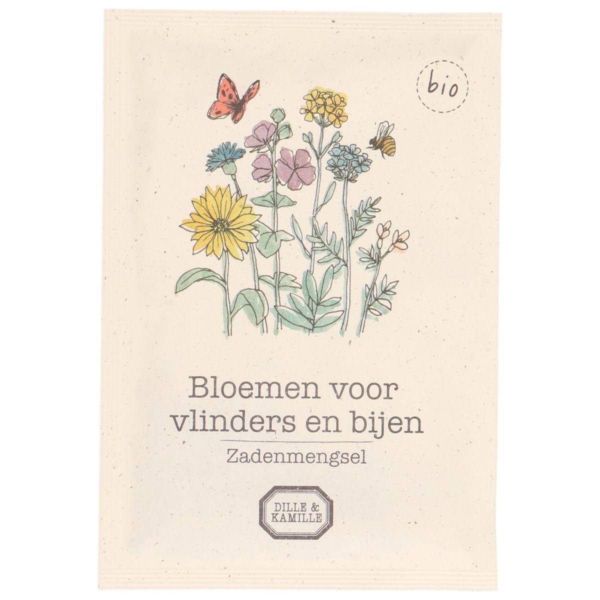Zadenmengsel met bloemen voor vlinders en bijen