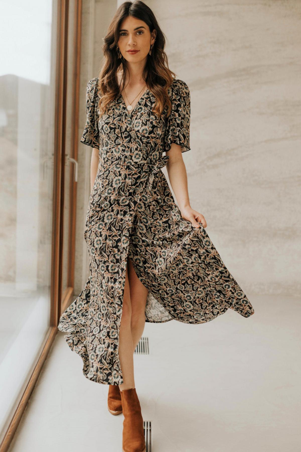 La longue robe fleurie