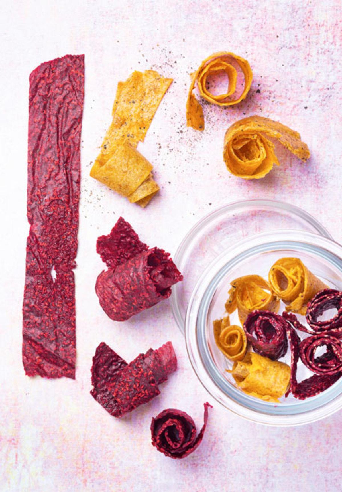 cuir de fruits aux framboises et à l eau de rose