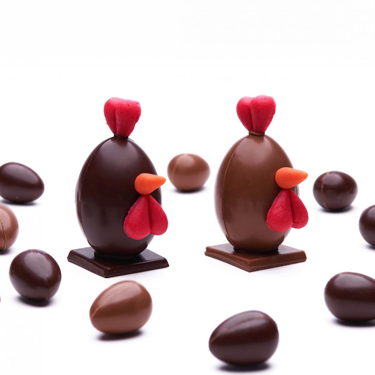 Kippen in chocolade
