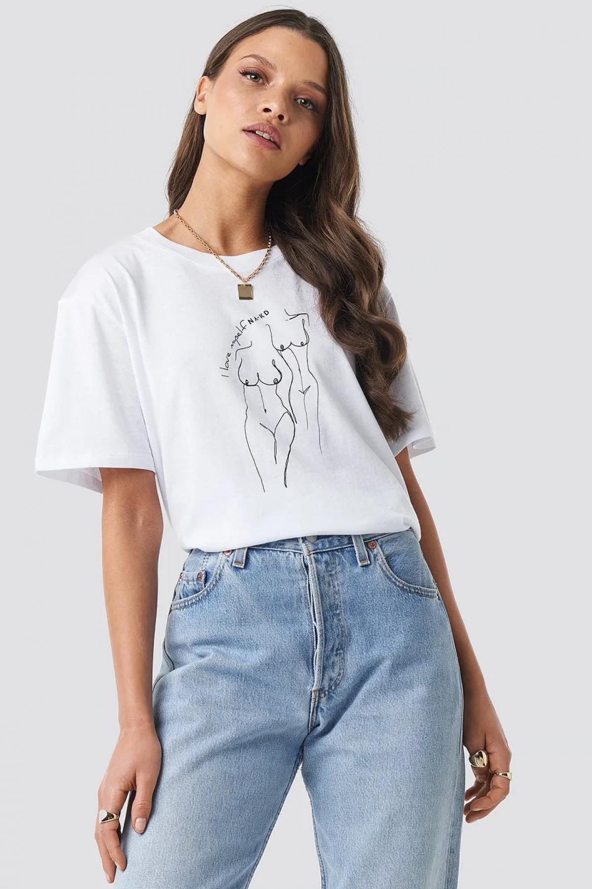 T-shirt silhouette de femme