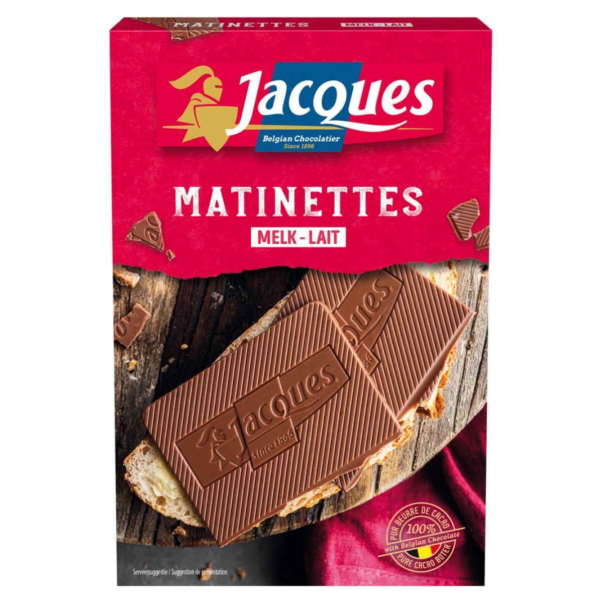 Matinettes in melkchocolade van Jacques