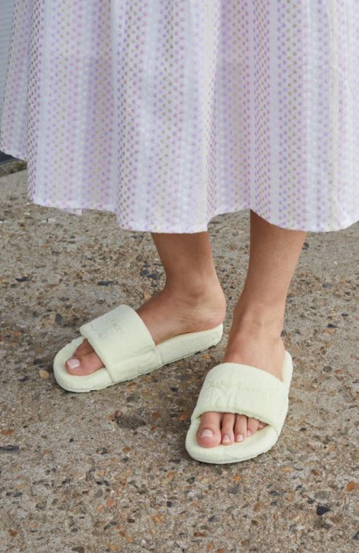 Slippers van badstof 