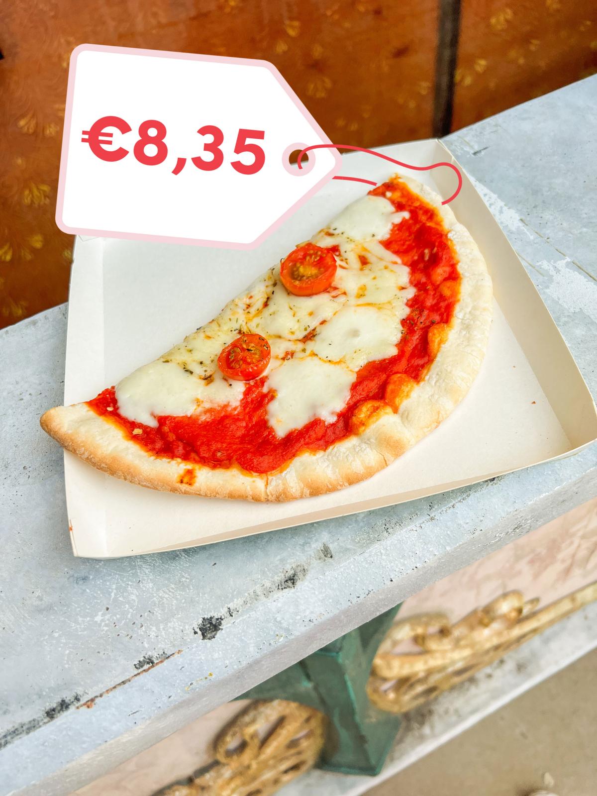 Halve pizza margherita