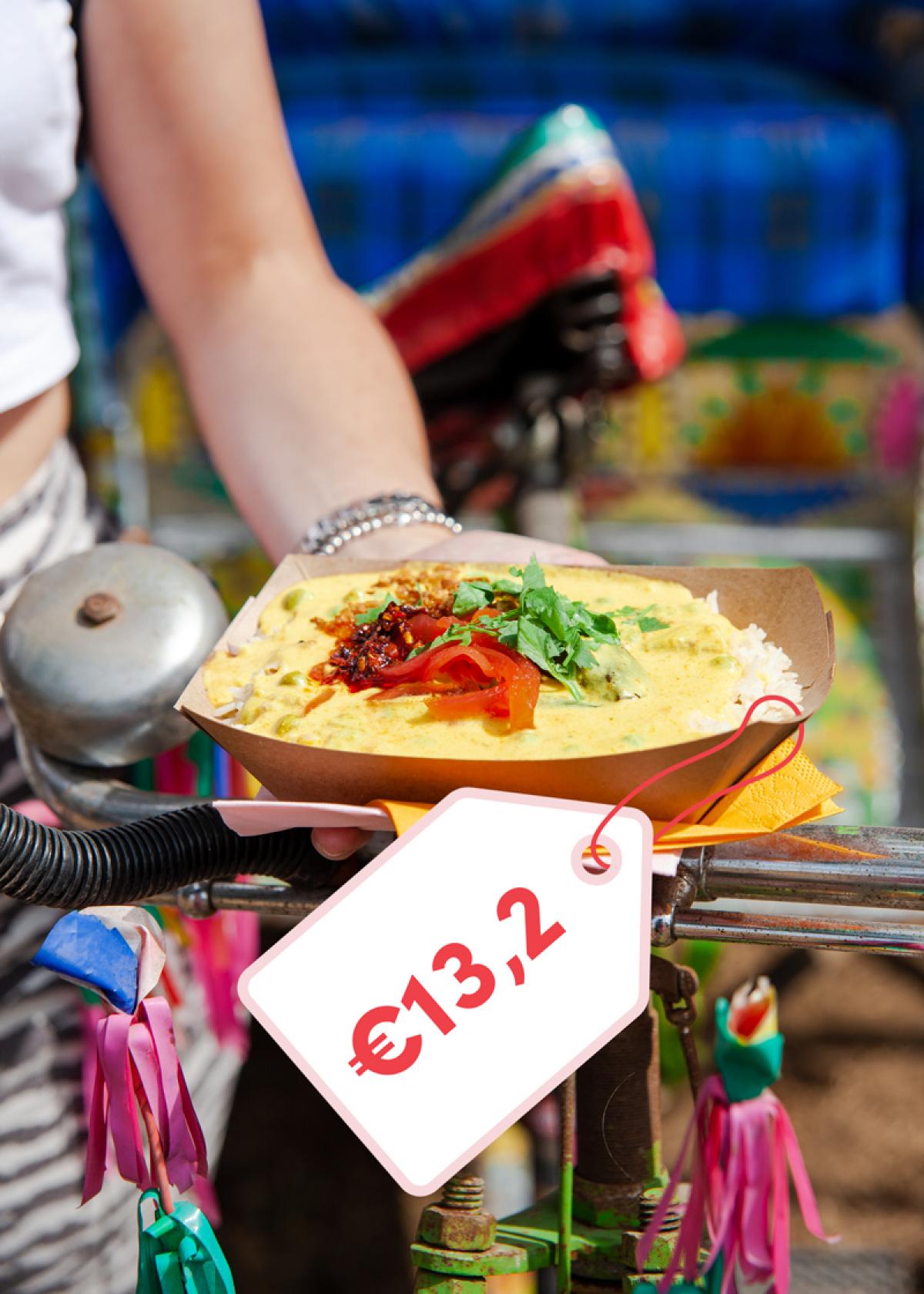 Gele groentencurry met rijst en kokosmelk (vegan) van Mission Masala