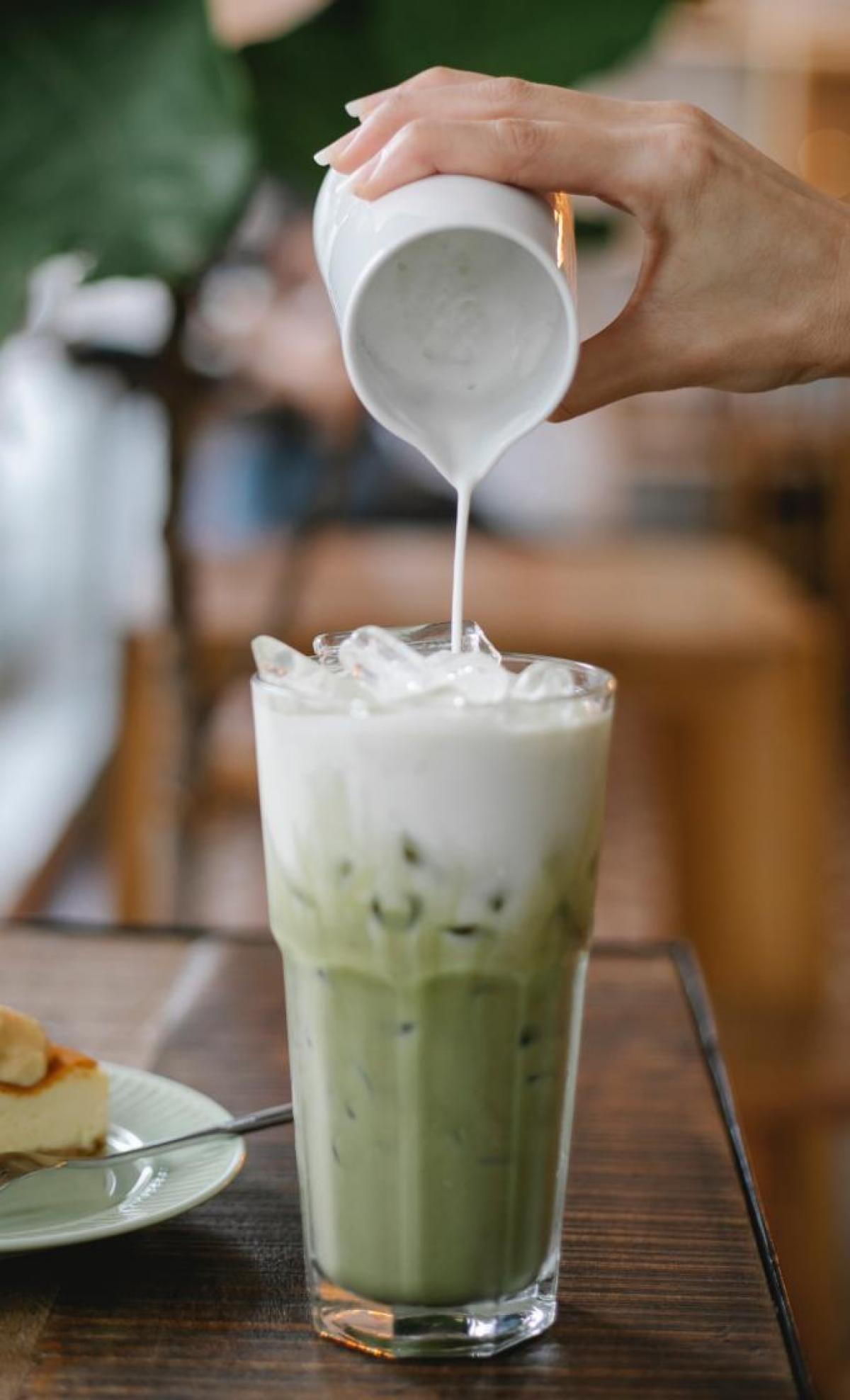 Café glacé matcha latte