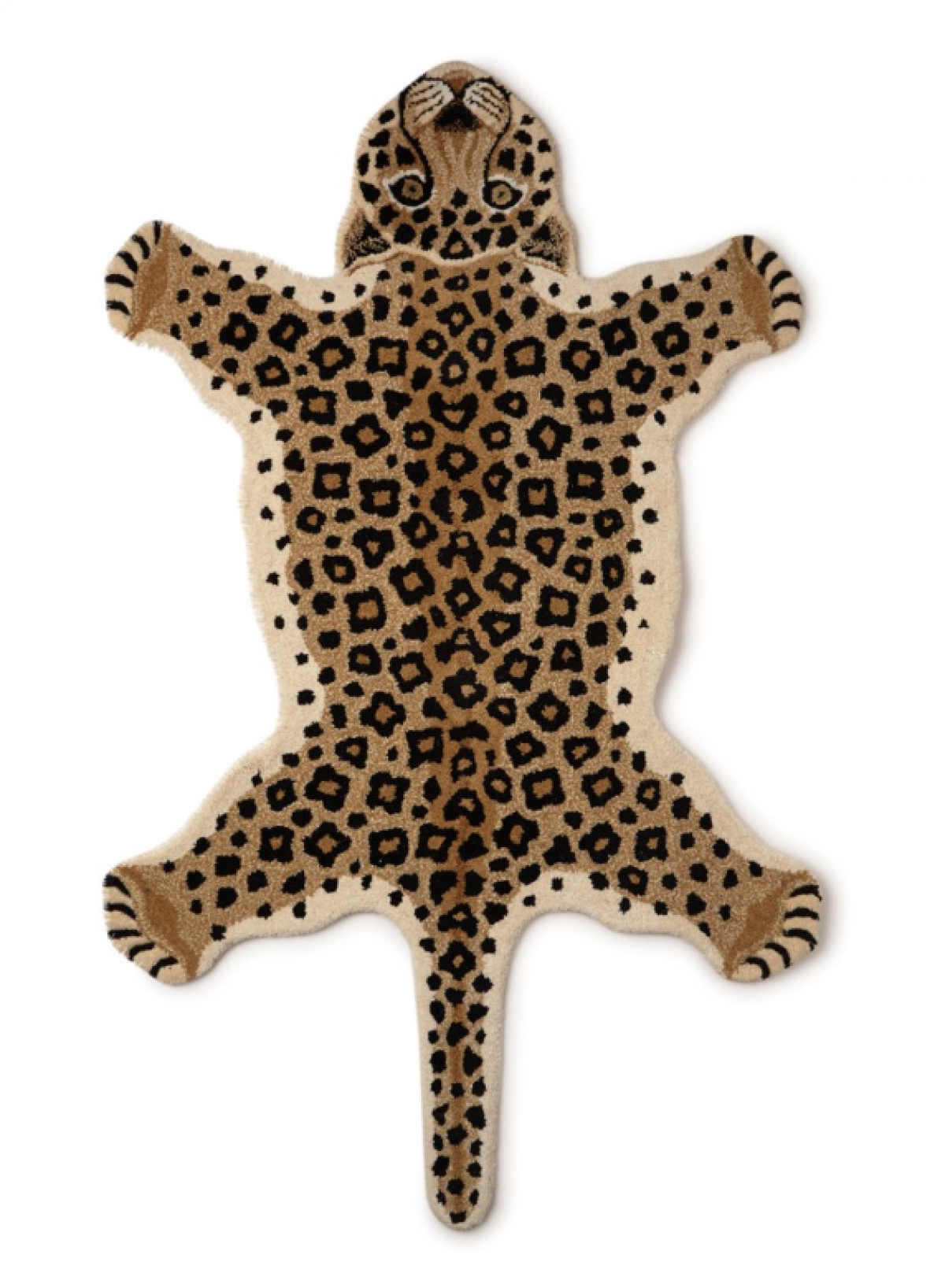 Tapijt in de vorm van een luipaard