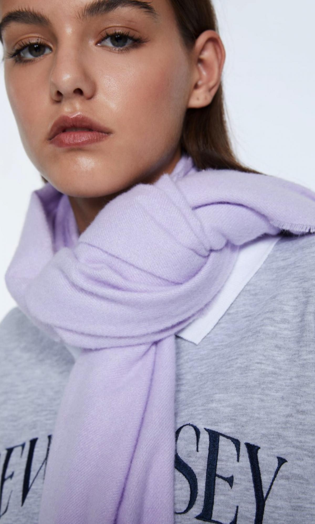 Echarpe lilas 