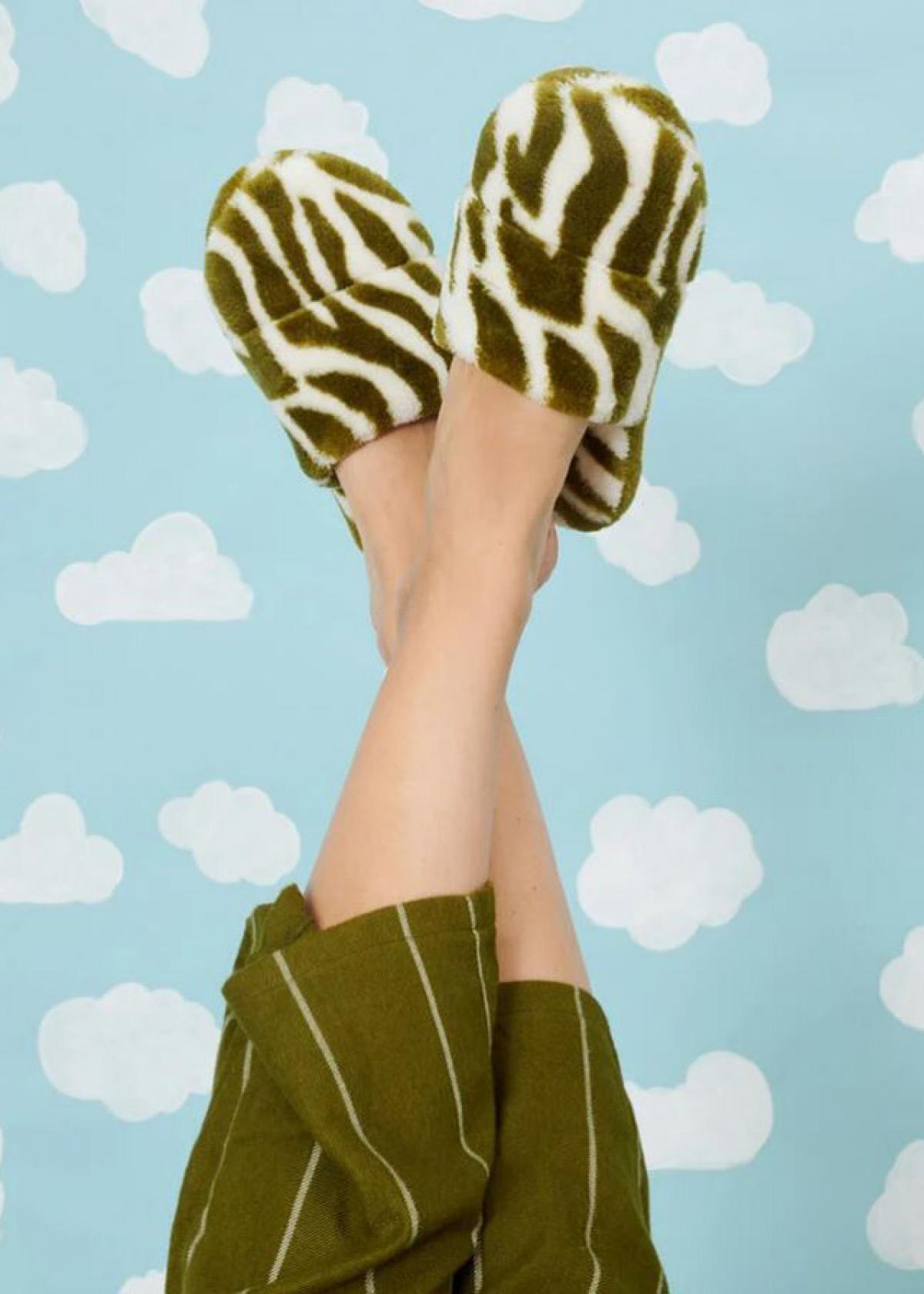 Sandalen met zebraprint 