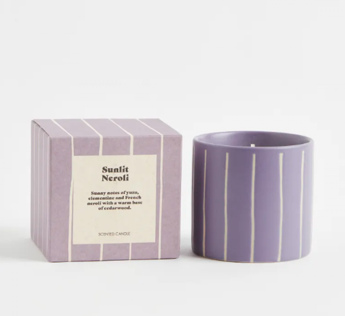 Geurkaars 'Sunlit Nerolli' (yuzu, clementine, neroli en cederhout)