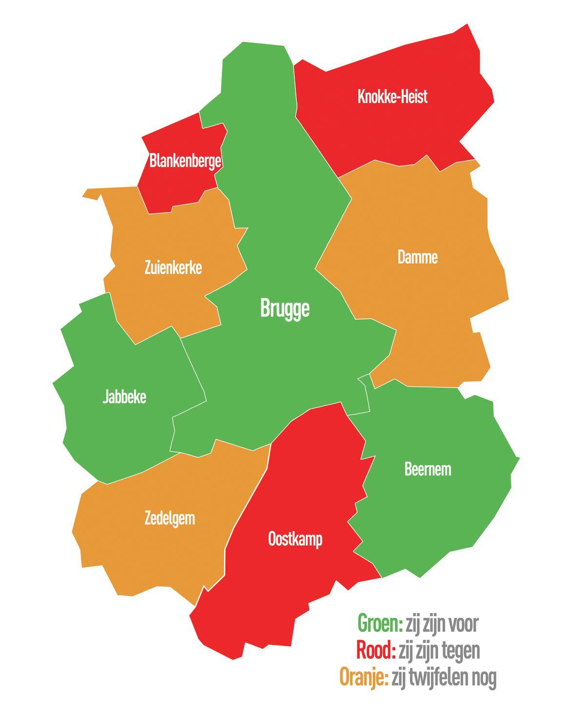 Sommige burgemeesters zijn het idee voor een district genegen, anderen schieten het idee meteen af en dan zijn er ook enkelen die het voorstel eerst nader onder de loep willen nemen