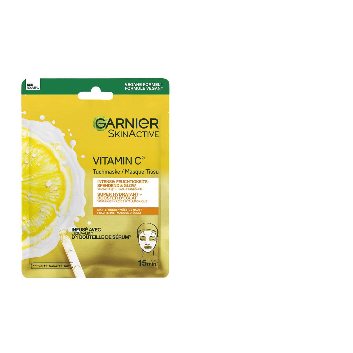 2. Masque en tissu Vitamin C SkinActive, Garnier, 2,99 euros