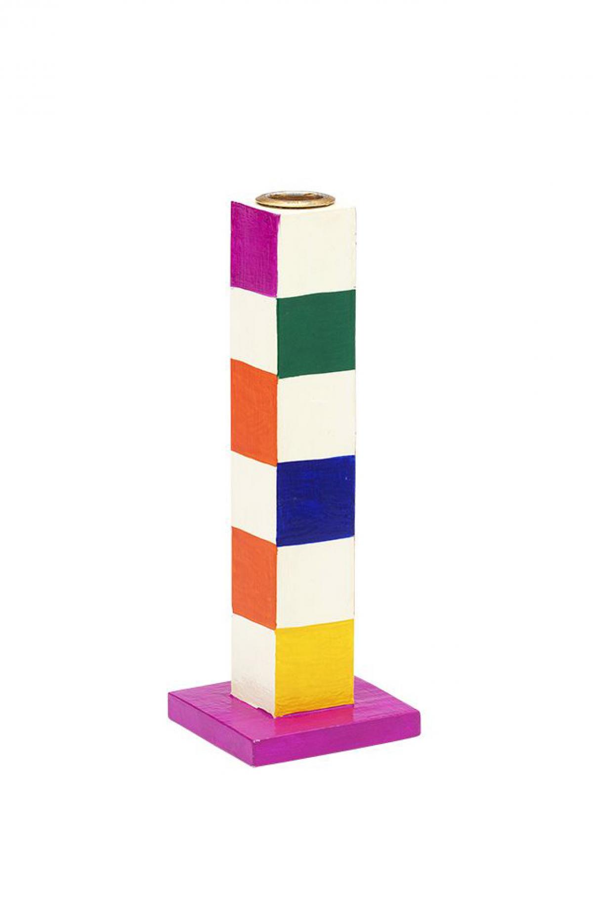 Kandelaar met kleurvlakken 