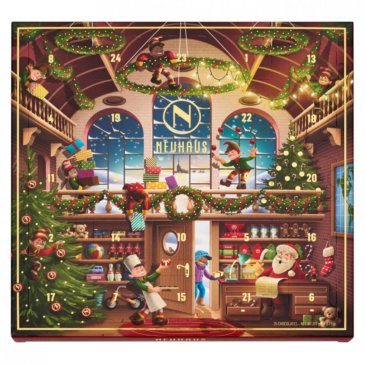Adventskalender met Neuhaus-pralines