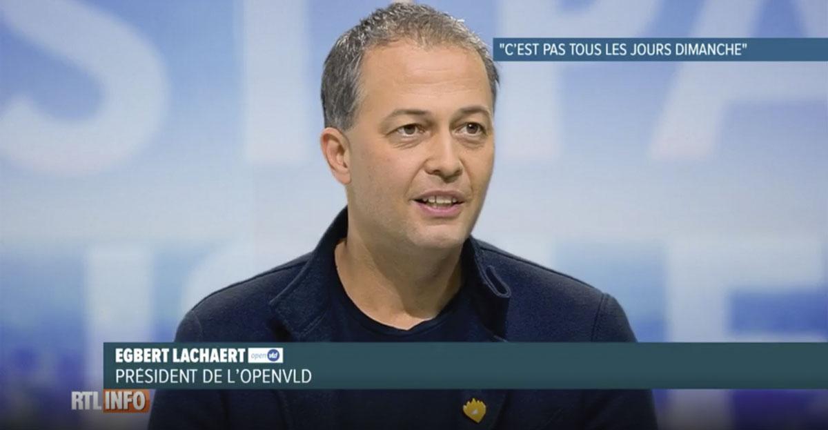 Pendant que Georges-Louis Bouchez incrimine l'Open VLD sur Twitter, Egbert Lachaert attaque le MR sur RTL-TVi.