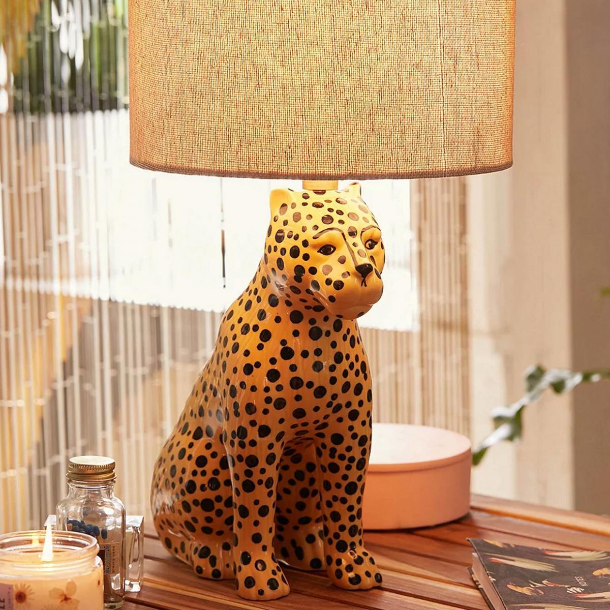 Cheetah tafellamp
