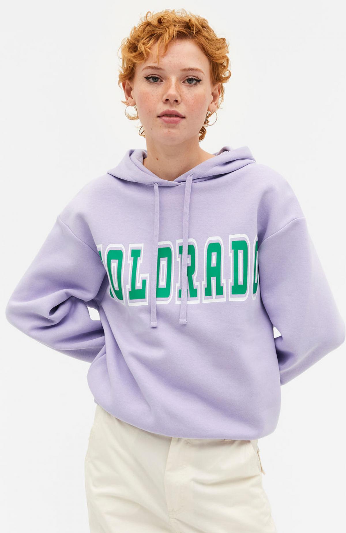 Lavendelkleurige hoodie 