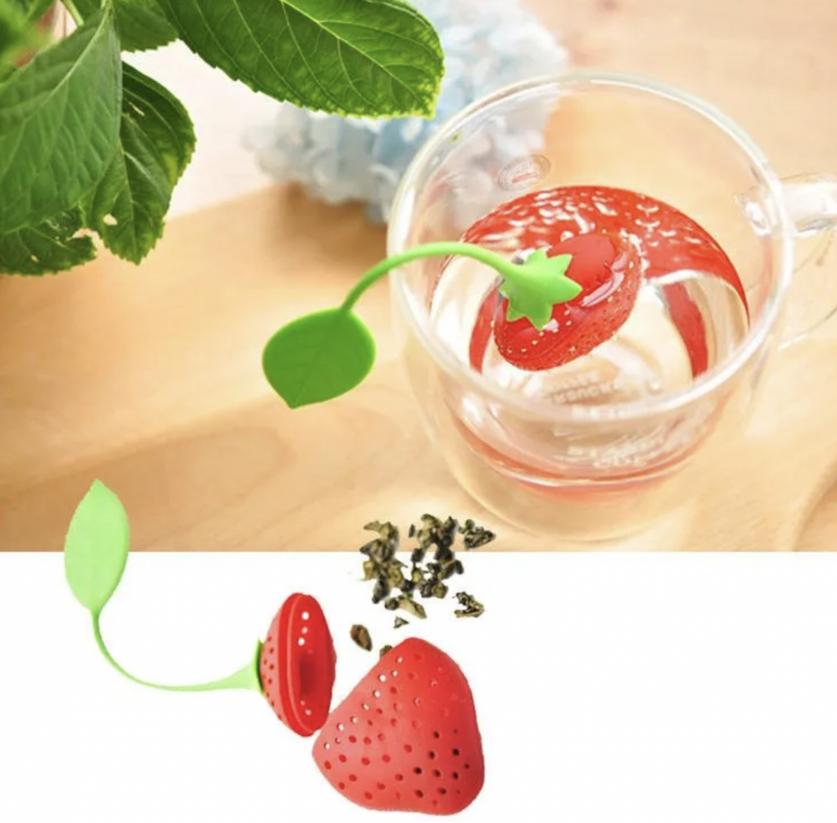 Infuseur thé en forme de fraise